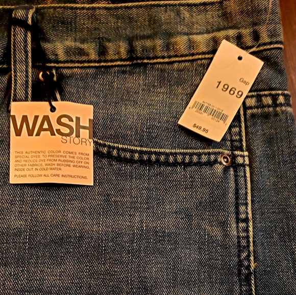 GAP 1969 Miniskirt Stone Wash Denim Jeans Cut-Offs NWT - Picture 5 of 9